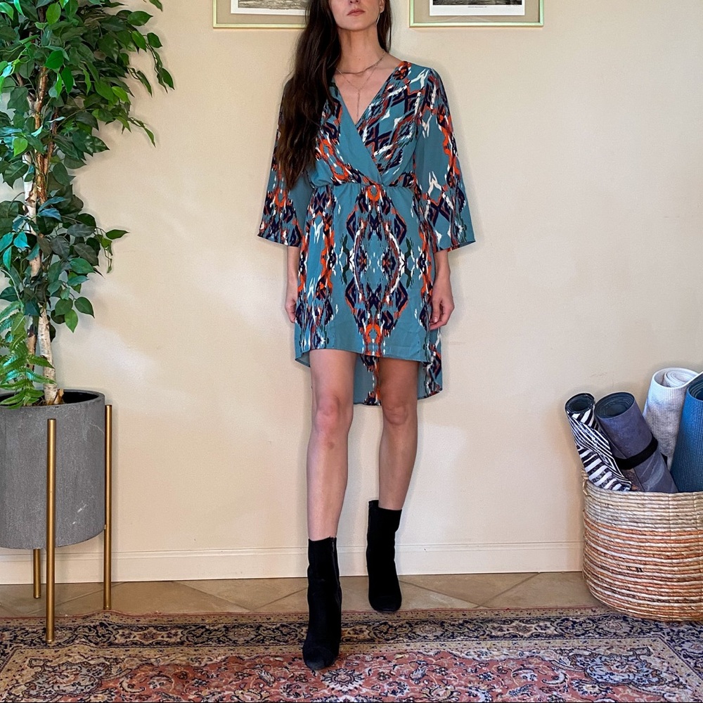 Everly Ikat Printed Dress